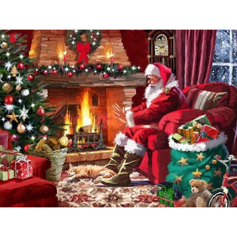 Santa claus sitting ...