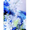 Vivid blue flowers close-up